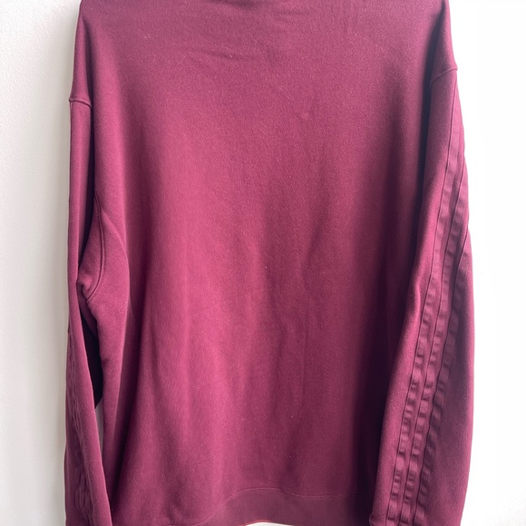 Ivy Park x Adidas Beyoncé Maroon oversized V-Neck Sweatshirt - Picture 4 of 5